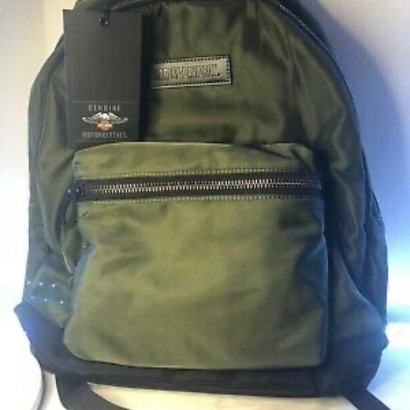 Harley-Davidson Other - Harley-Davidson Woven Green Backpack